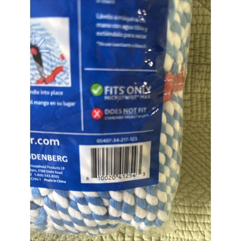 O-Cedar Micro Twist Microfiber Twist Max Mop Refill Replacement Head New Sealed
